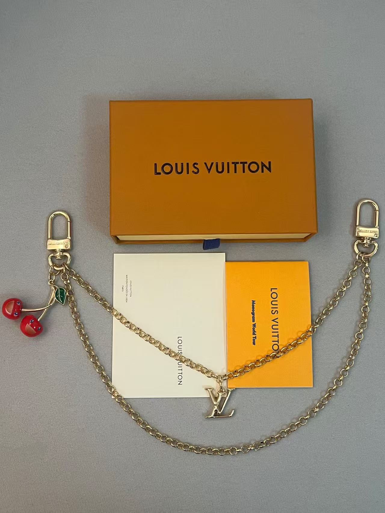 LV cherry bag pendant