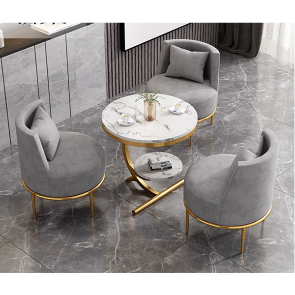 Four Sets Leisure Tea Table Chair Combination Backrest Chair 1