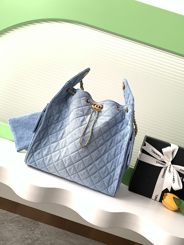 Chanel AS5311 Blue Denim Hobo Bag