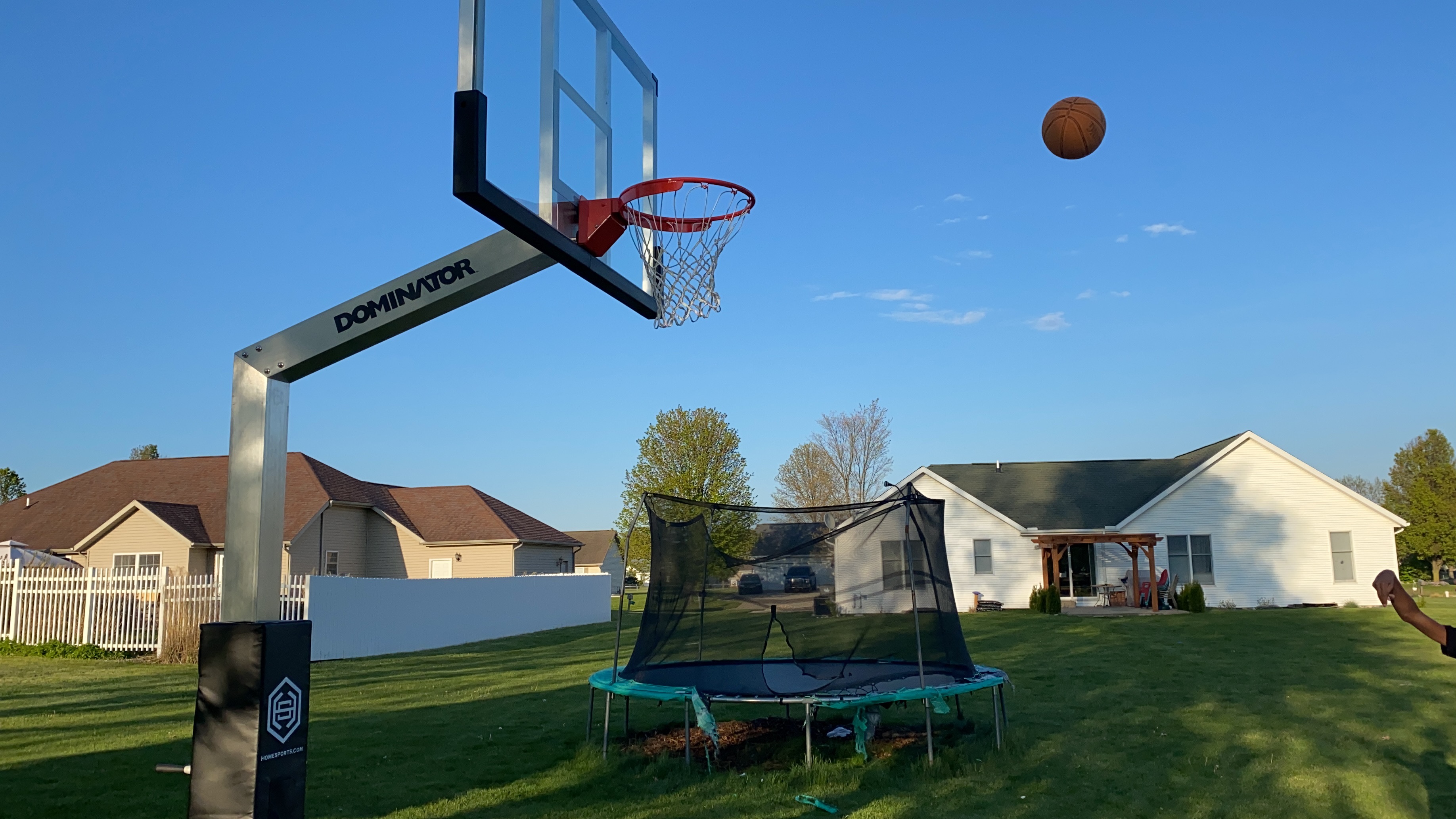 Dominator Inground Basketball Hoop - Adjustable Basketball Goal