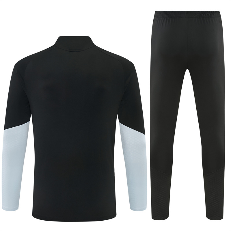 Adult/ Kids Miami 2627 Half Zippered Training Suit - Black