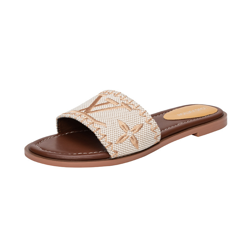 Louis Vuitton Monogram Flat Slides