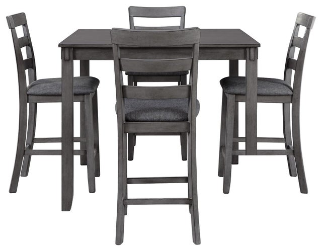 Bridson Counter Height Dining Table and 4 Bar Stools