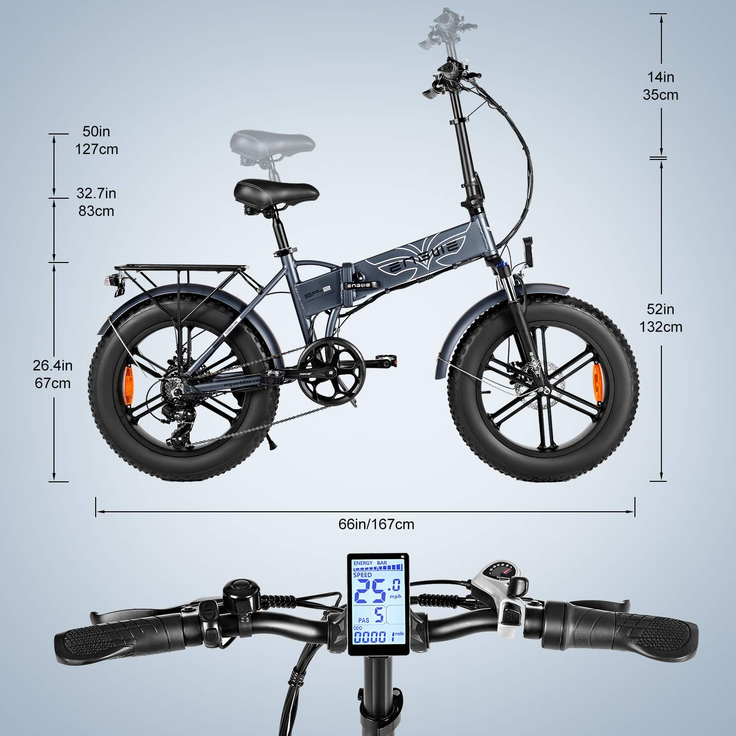 750W Folding Electric Bike for Adults 20