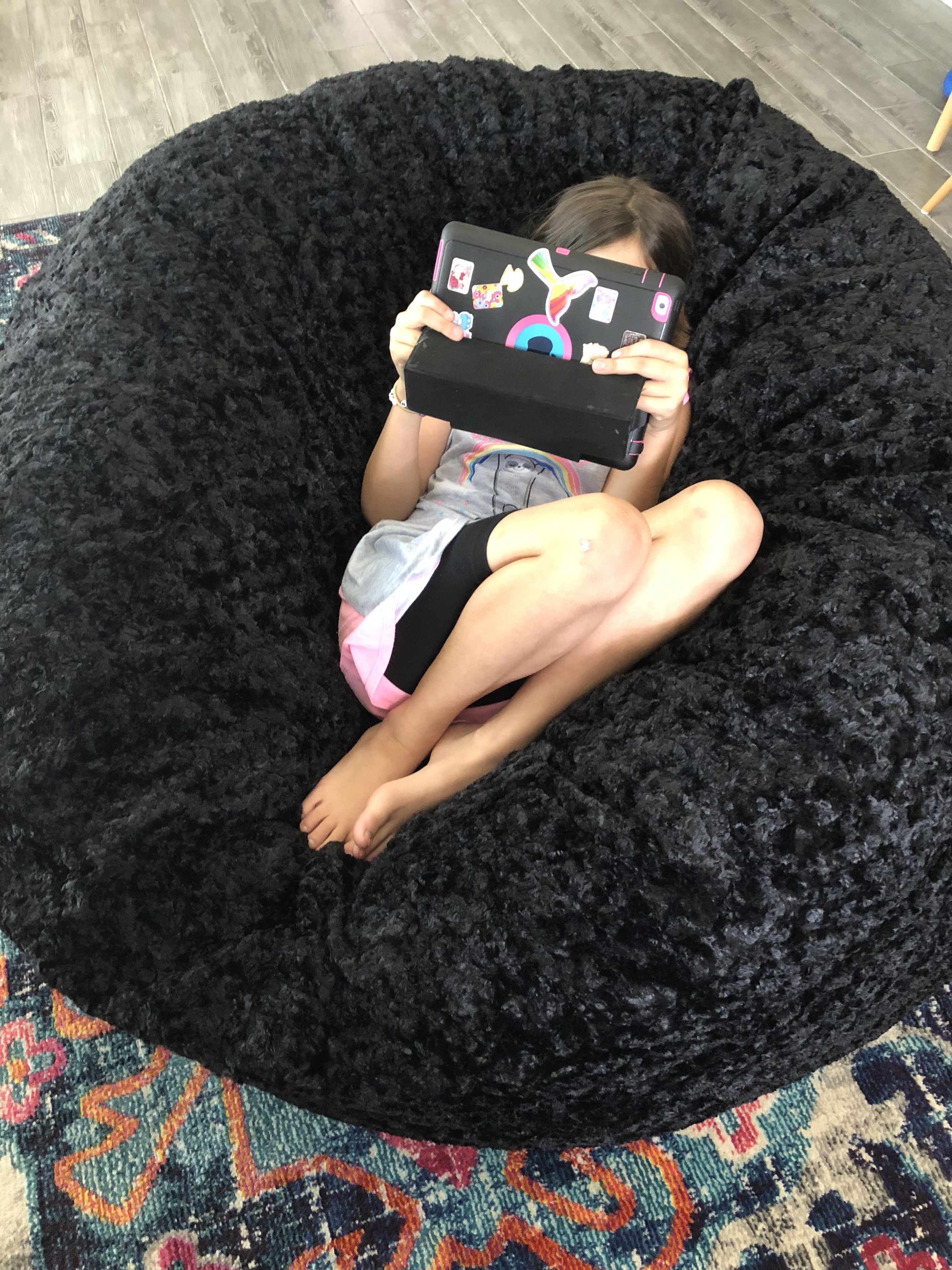 Faux Fur Bean Bag Chair
