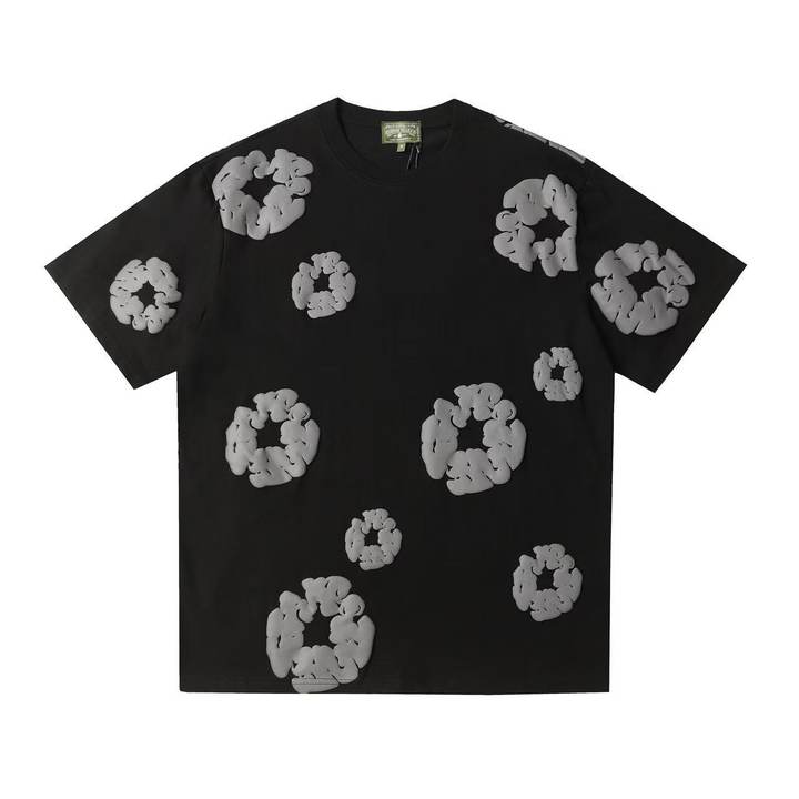 Denim Tear Kapok Flower Short-Sleeved Shorts