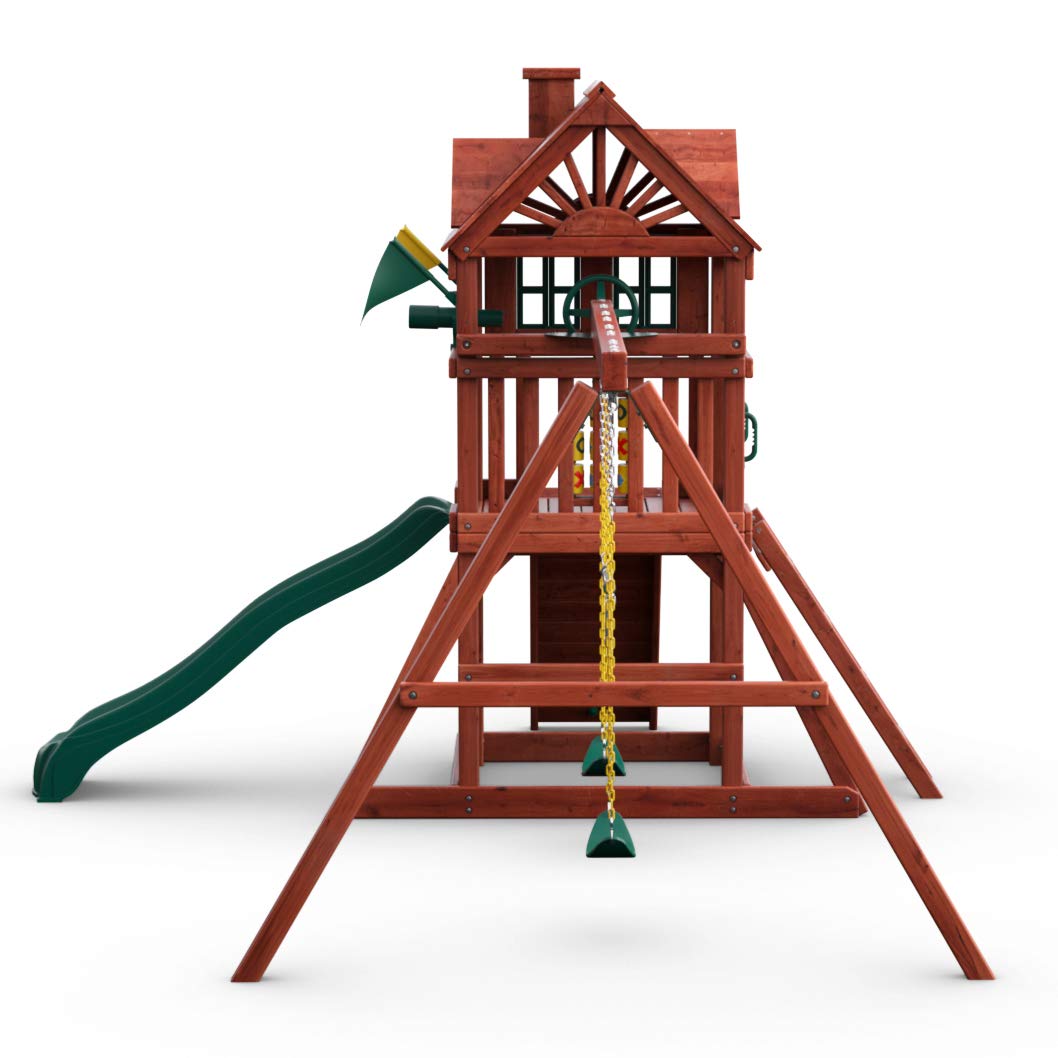 Gorilla Playsets 01-0021 Nantucket II Wooden Swing Set