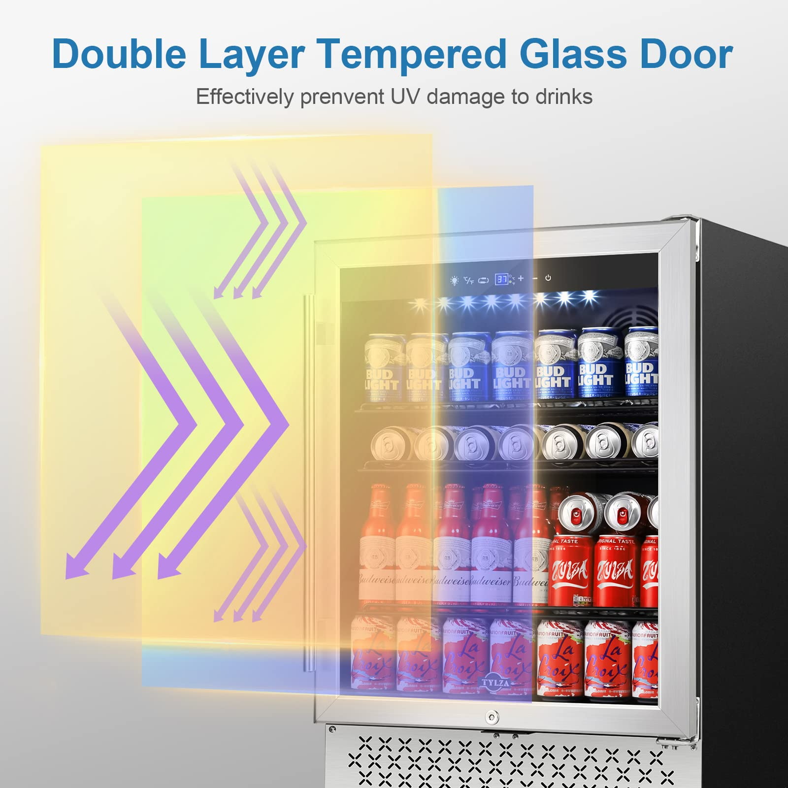 Tylza Beverage Refrigerator 24 Inch