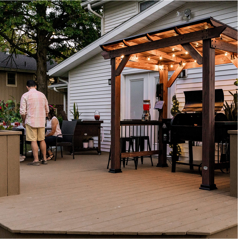 Saxony Wooden Grill Gazebo