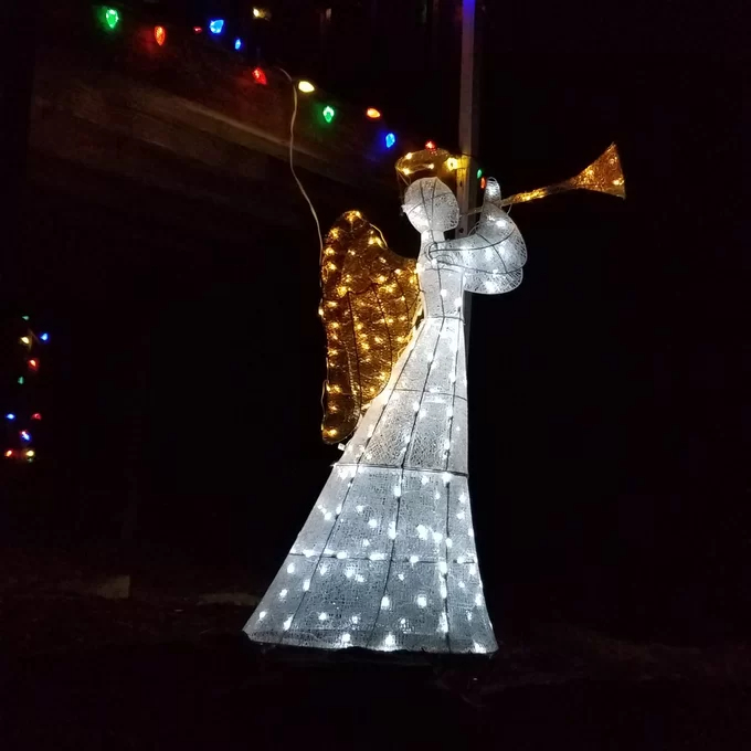 Crystal Angel Lighted Display