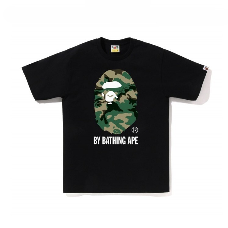 BAPE T-Shirt White Black Green Logo