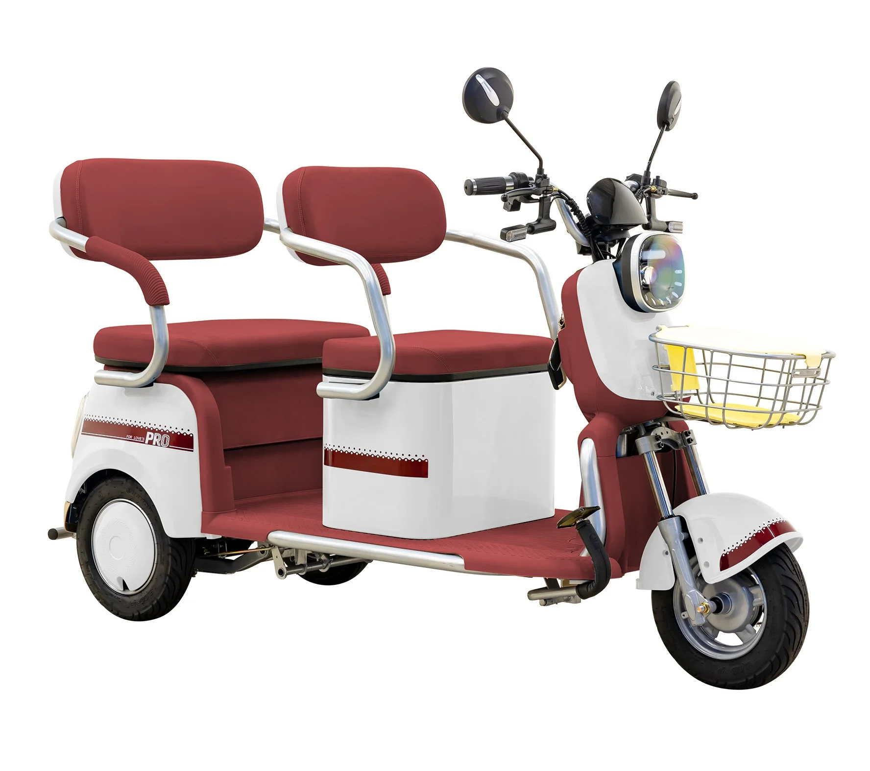 Massimo MGC Two-Seat 3-Wheel Electric Cart, Blue