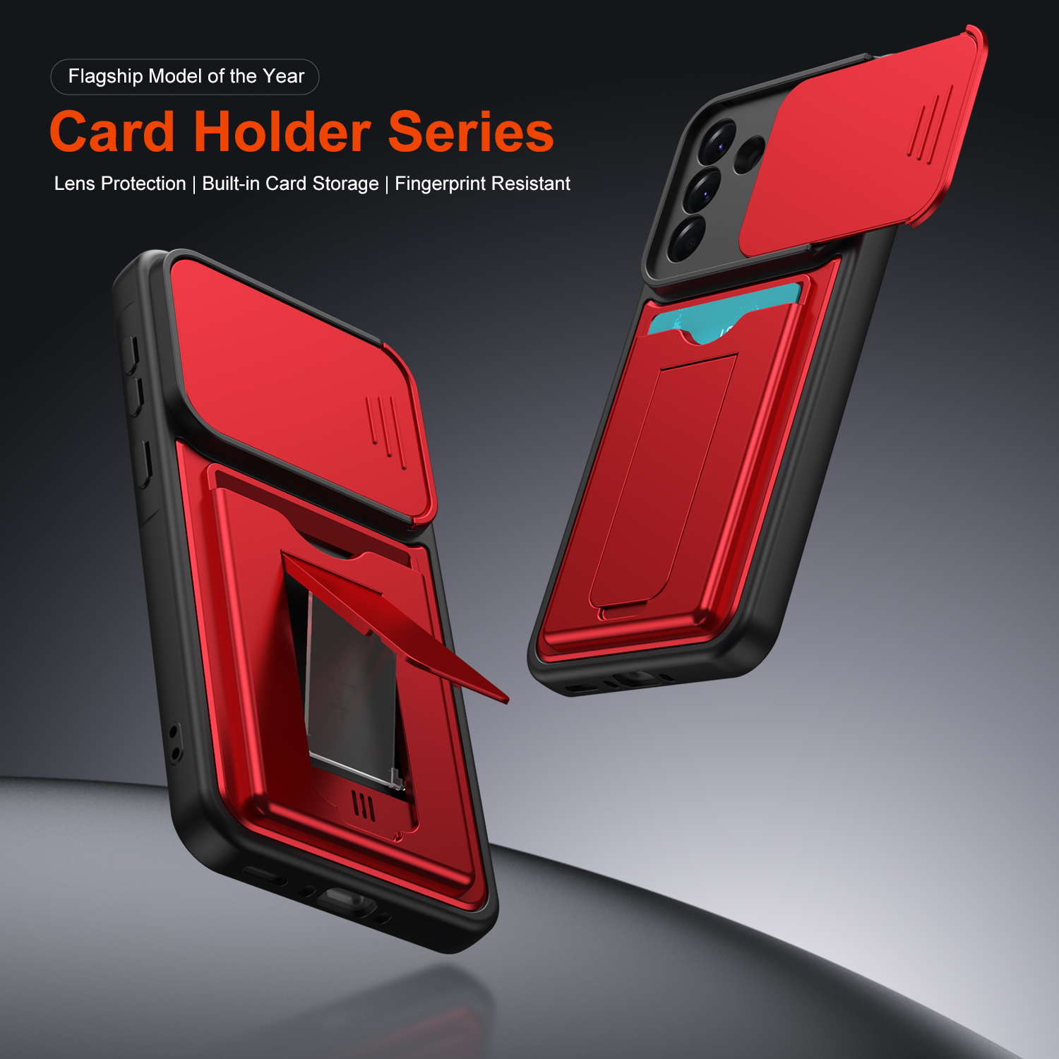 Galaxy A57 Stand & Holder Full Coverage - back view