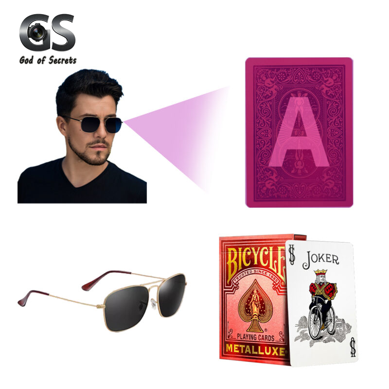 Bicycle Secret Marked Poker Cards Red for Poker Sunglasses