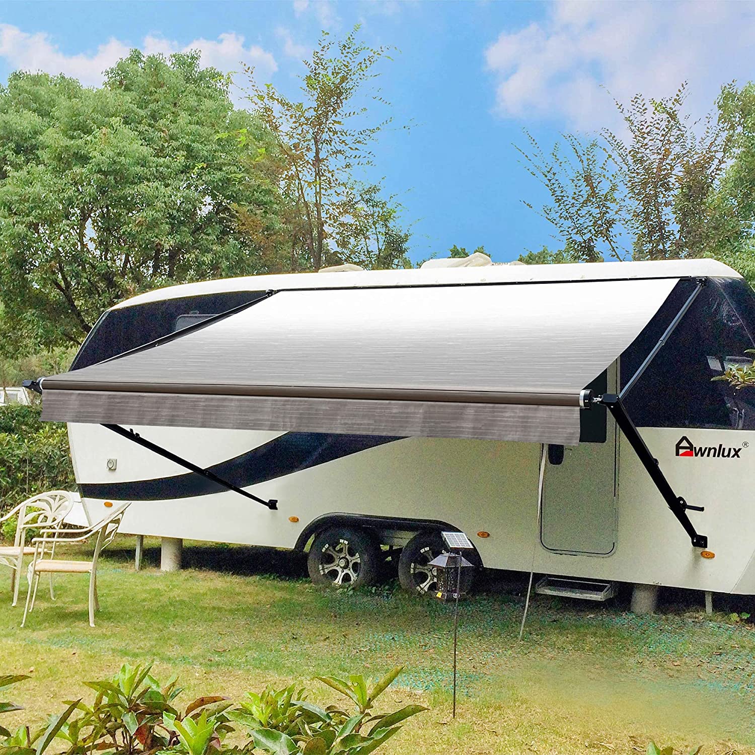 Manual Modular Retractable RV Awning Full Set Assemblies