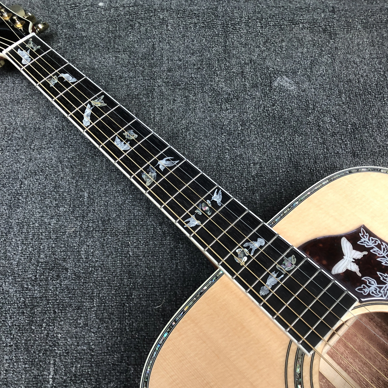 TOP 41 Inches Dove Acoustic Guitar Flying Dove Inlays Electric Acoustic Guitar