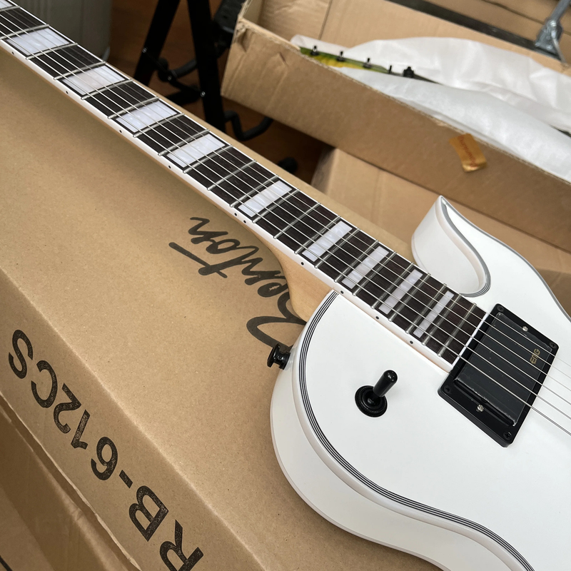 White Electric Guitar Zakk Wylde Audio Odin Grail Black Electric Guitar