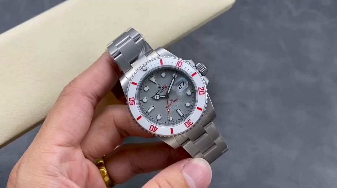 【Super Clone】Rolex DIW Submariner Date Sandblasted  116610 Limited Edition Full 904L Grey Dial 40mm