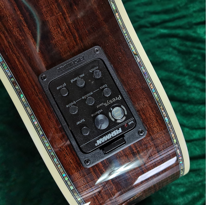 New Hollow Body D45 Acoustic Electric Guitar with EQAbalone Inlay Solid Spruce