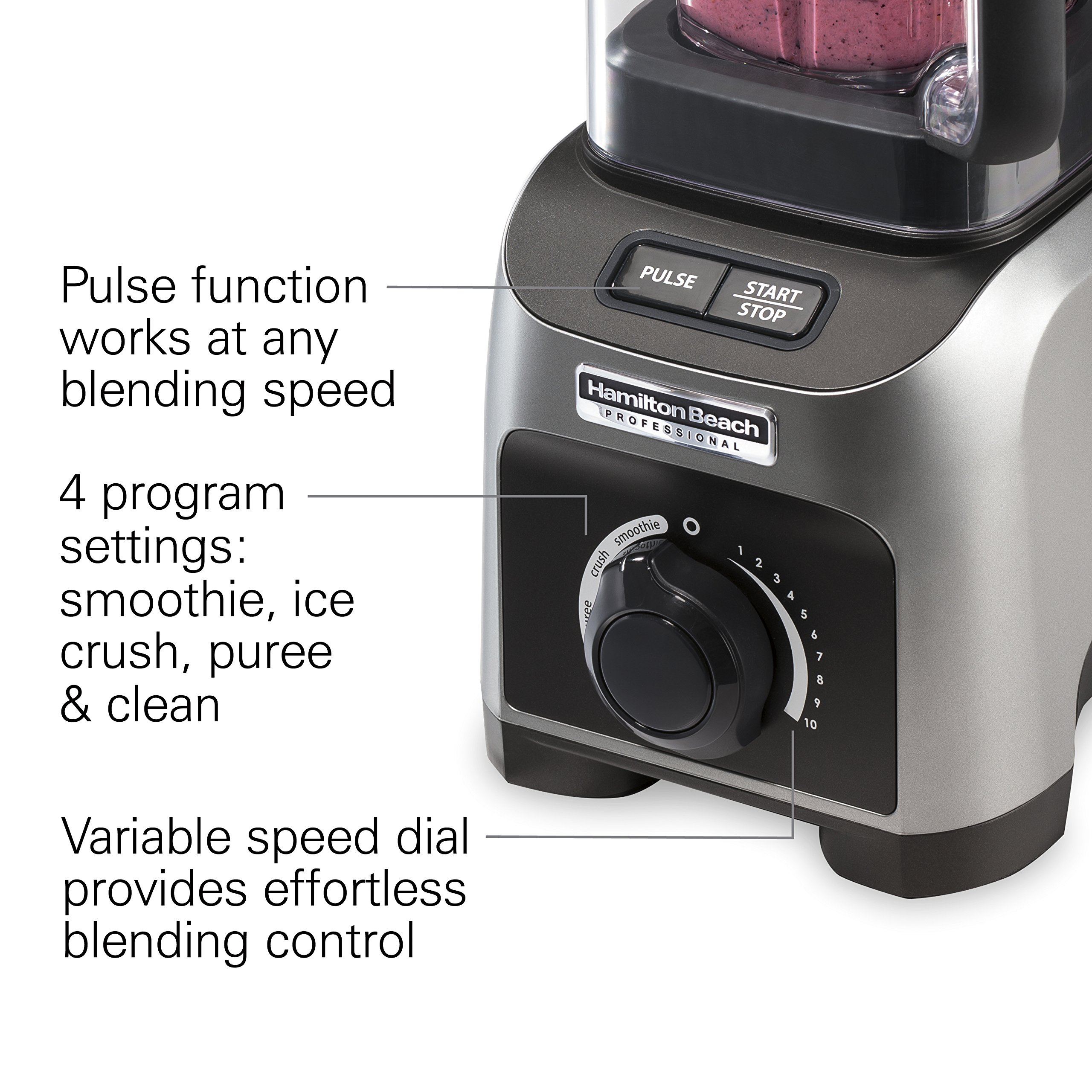 Quiet Shield Blender, Silver, 1500w