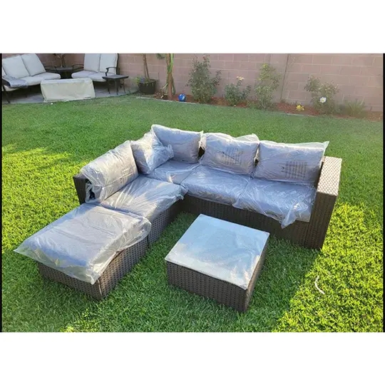 5 PATIO SET WICKER Modular Sofa