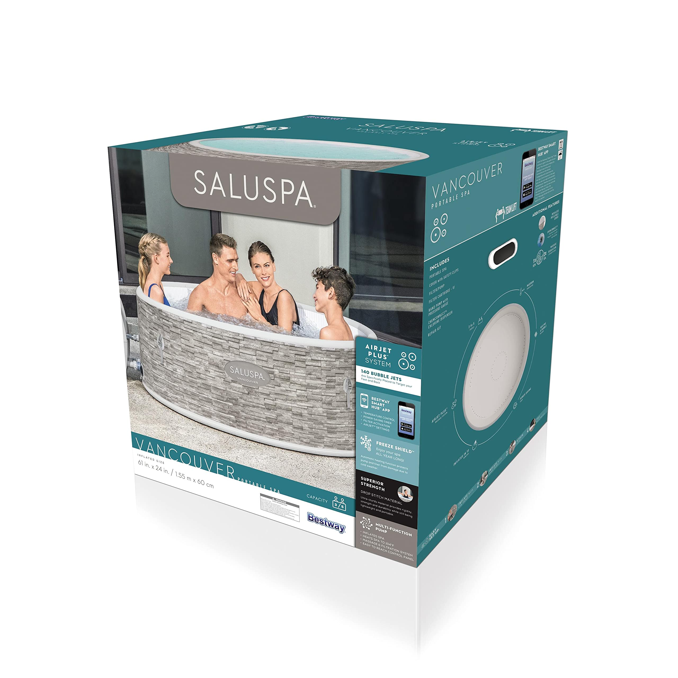 SaluSpa 61x24 Vancouver AirJet Plus