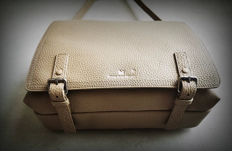 Genuine leather shoulder bag