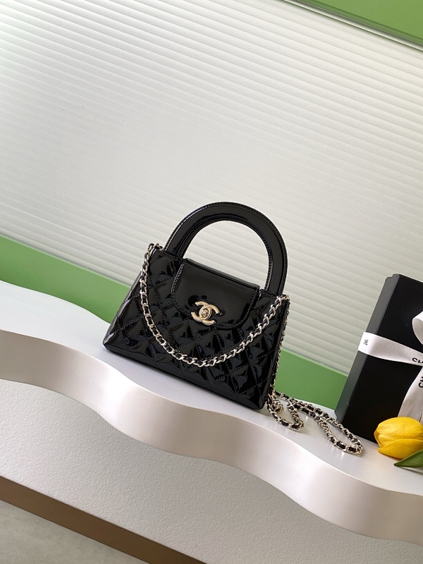 Chanel Mini Top Handle Bag Black