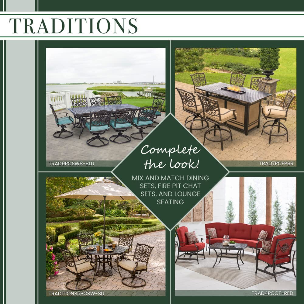 5-Piece Cast Aluminum Patio Dining Set