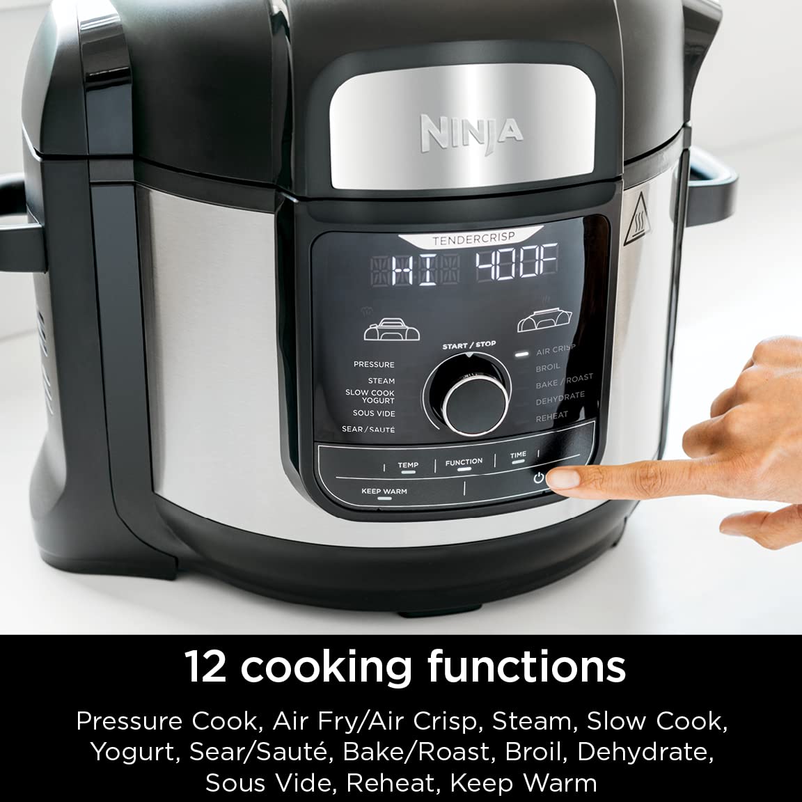 Ninja FD401 Foodi 12-in-1 Deluxe XL 8 qt. Pressure Cooker & Air
