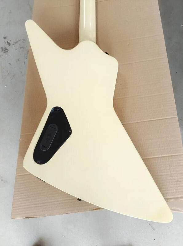 Custom Active Pickup James Hetfield Cream White Explorer Electric Guitar Top