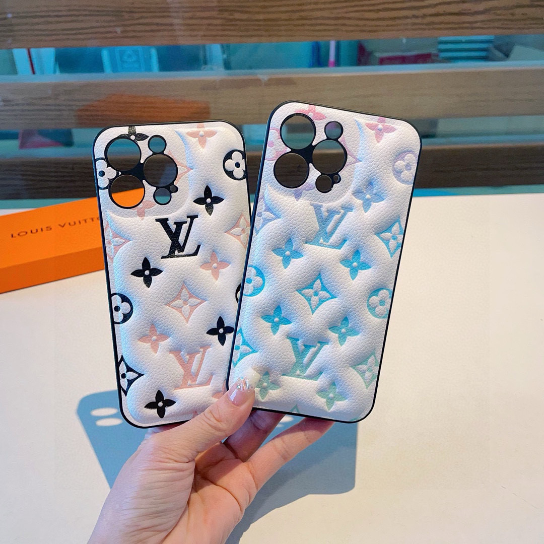 Louis Vuitton Pastel Embossed Monogram Luxury Phone Case