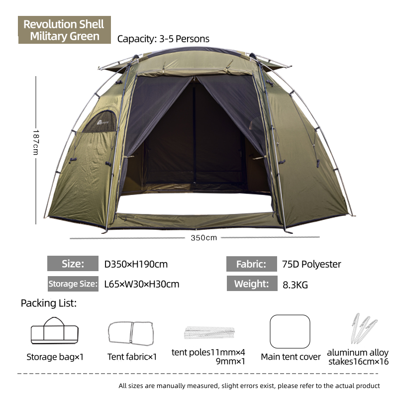 BLACK DRAGON Revolutionary Shell Polyester/Nylon Tent