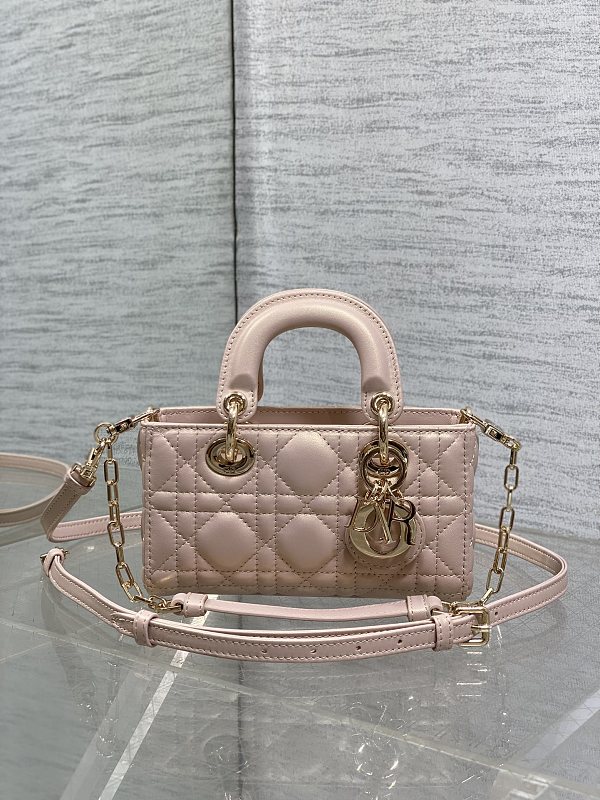 Lady D-Joy Bag Mini Pearl Pink