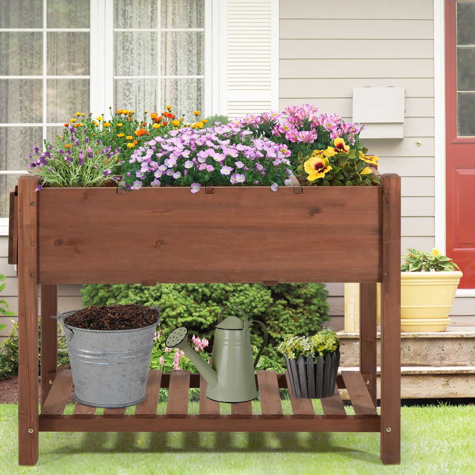 Fraser-James Wood Elevated Planter