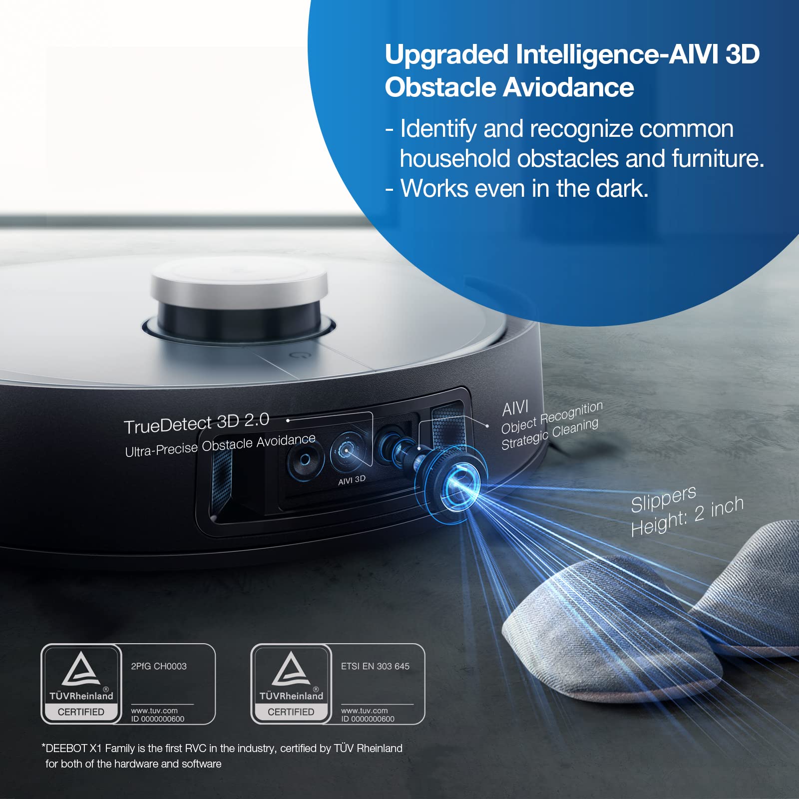 Robot Vacuum & Mop Combo with Auto-Cleaning Station