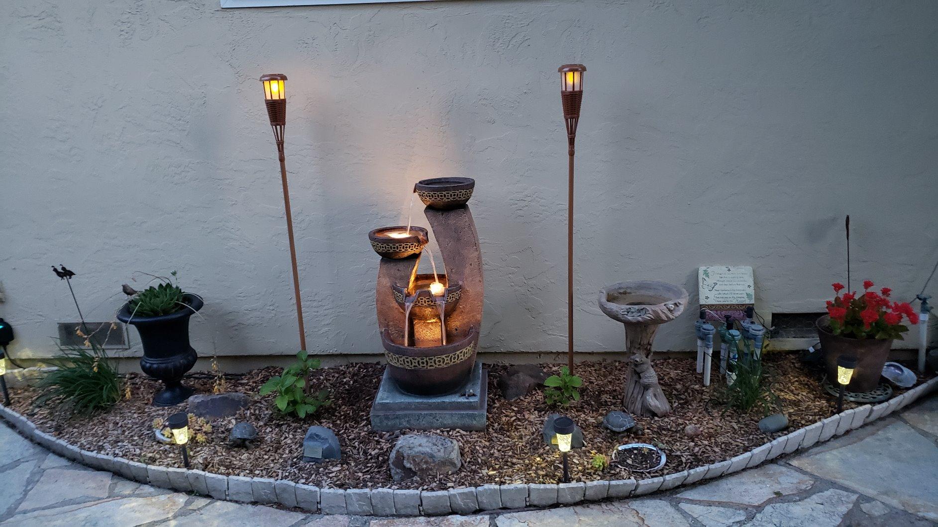 Four Bowl Floor Water Fountain 41