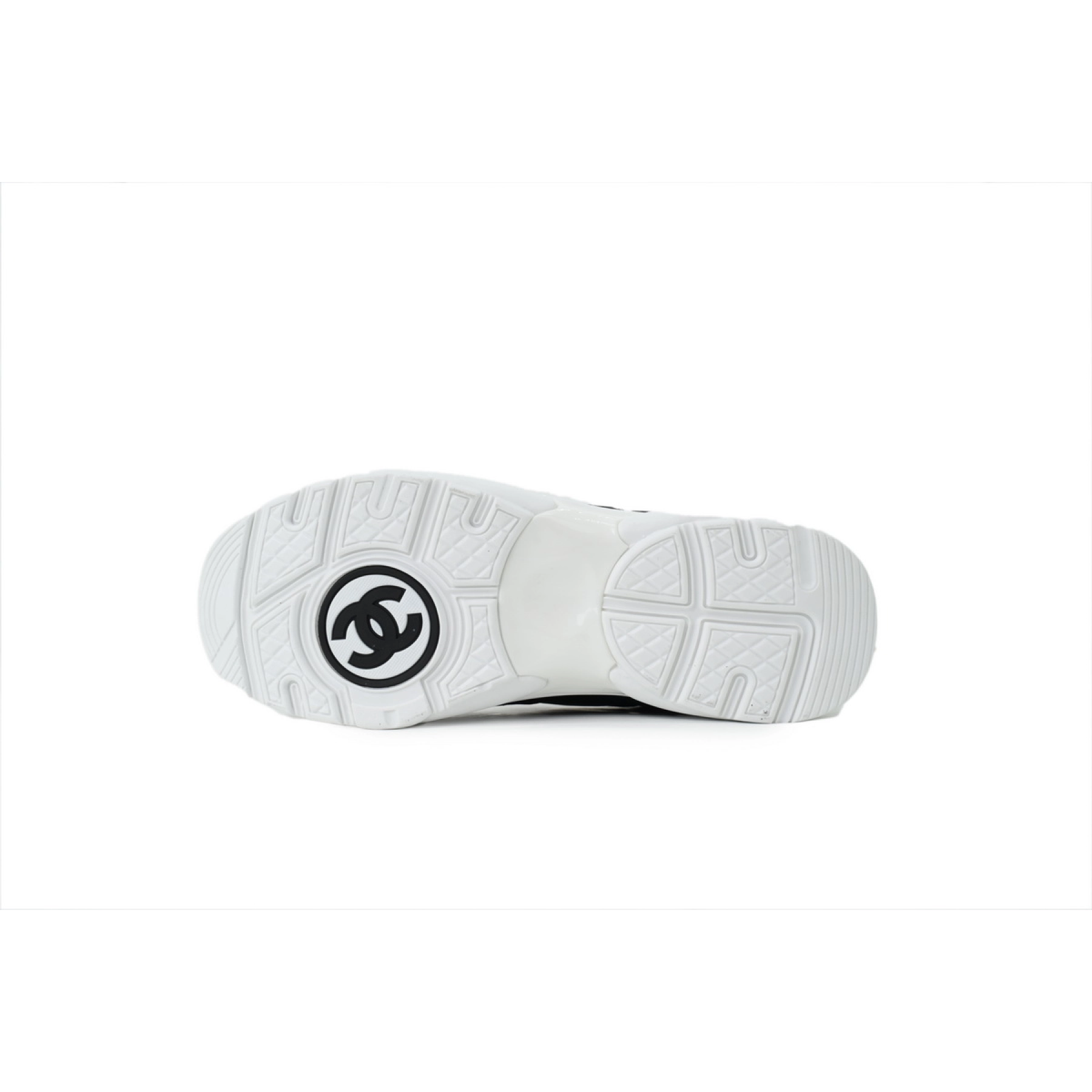 Chanel CC Logo Sneaker White Black
