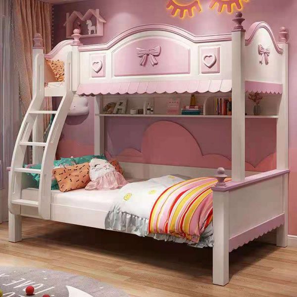 Slide Pink Bunk Bed, purple bunk bed
