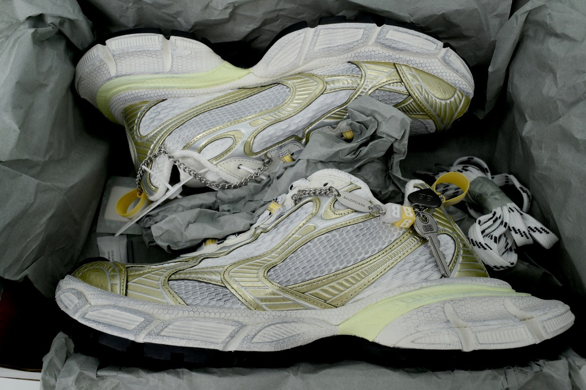 Balenciaga 3XL Sneaker White Yellow Silver 734734 W3XCN 9711 - ogsneaker