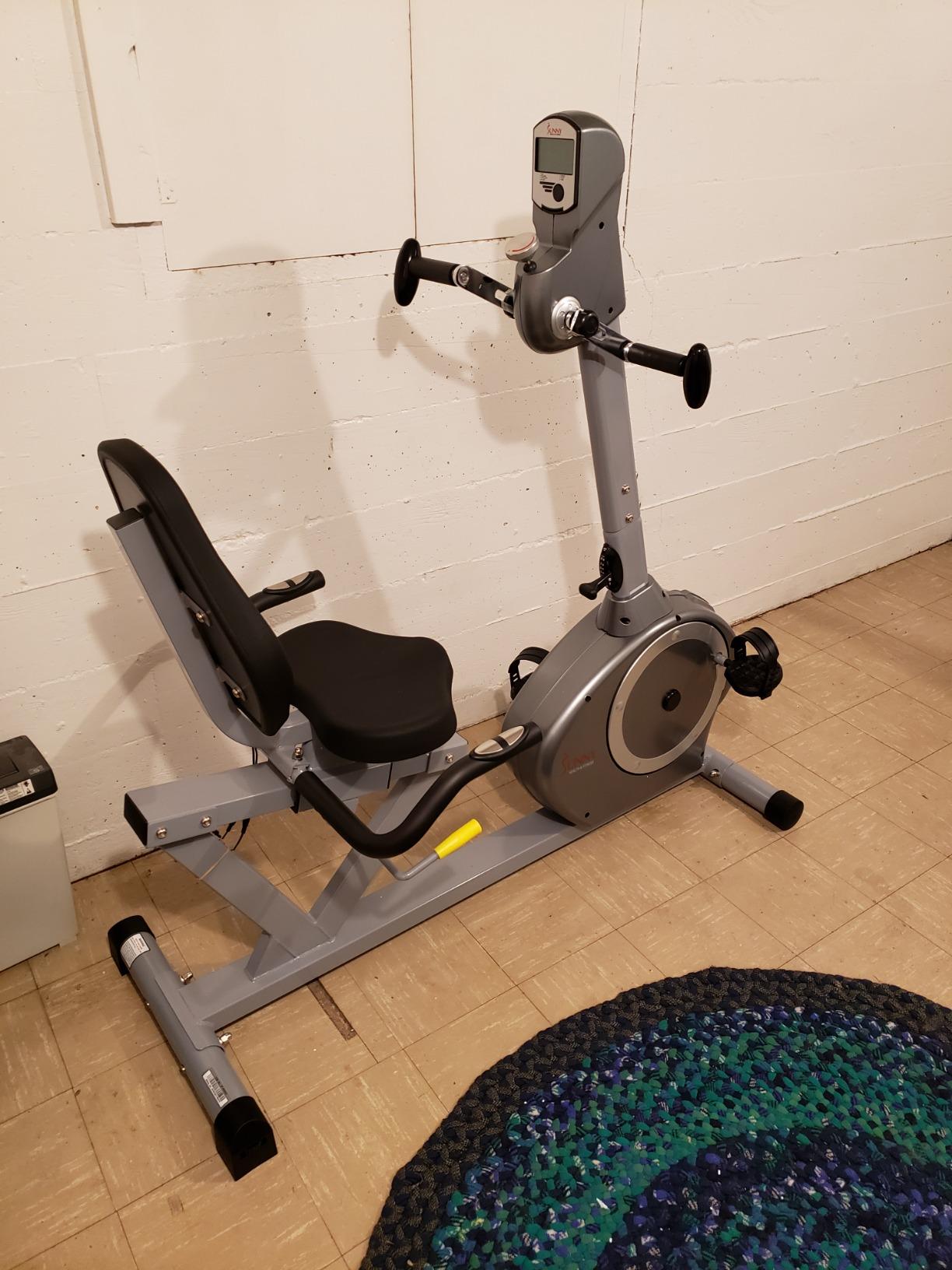 Sunny Health & Fitness Recumbent Bike SF-RB4631 with Arm