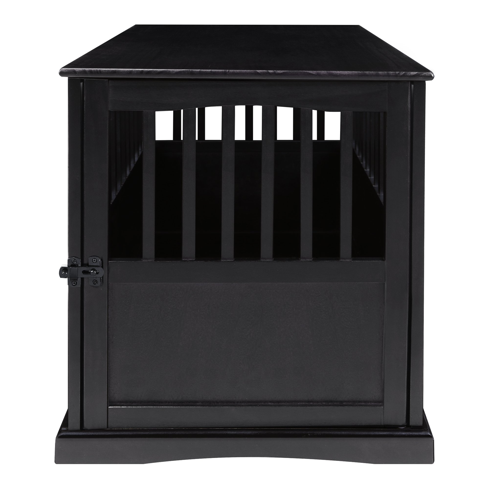 Wooden Large Pet Crate, Black