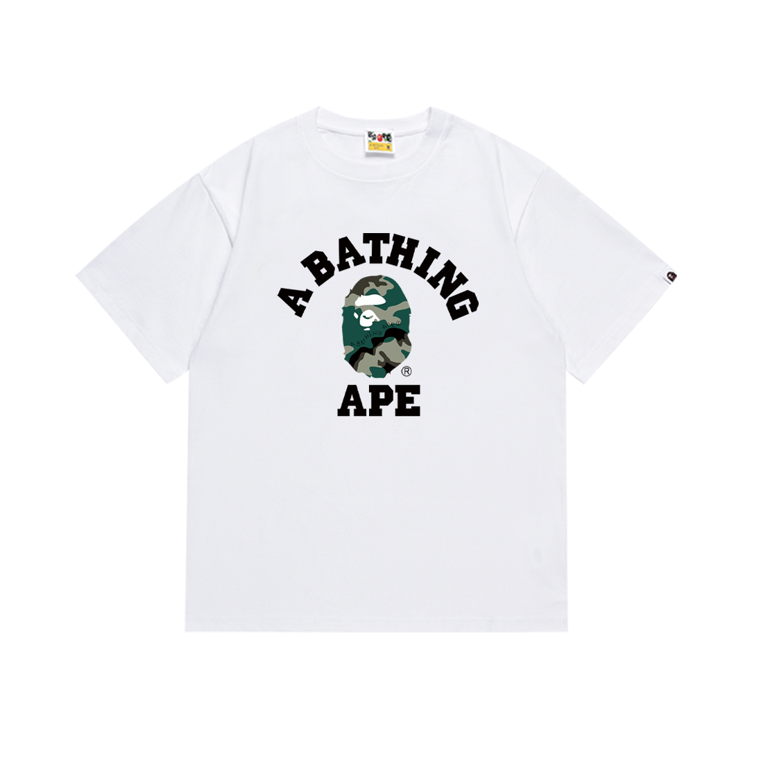 BAPE Woodland Camo College T-Shirt