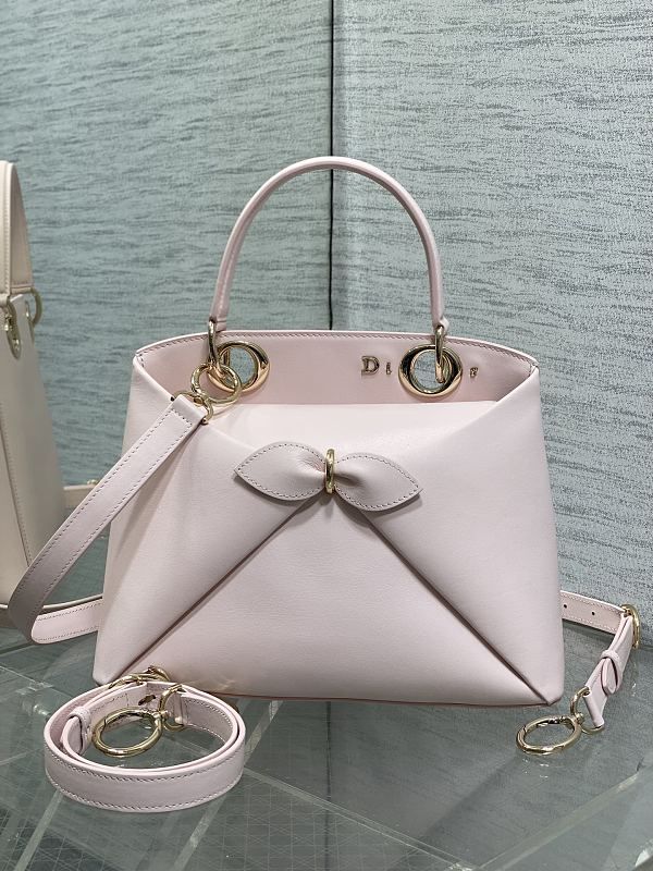 Dior Bow Tote Bag Small Pink