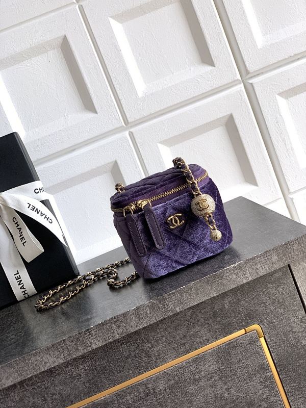 Chanel Denim Purple Vanity Case