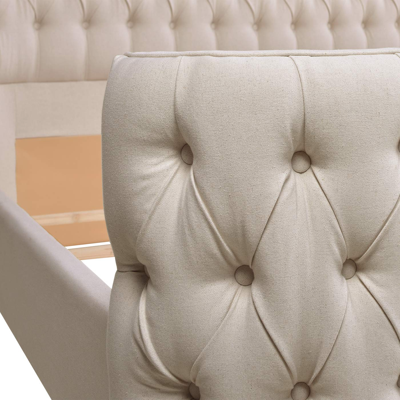 Tufted Panel Bed Headboard and Footboard Set