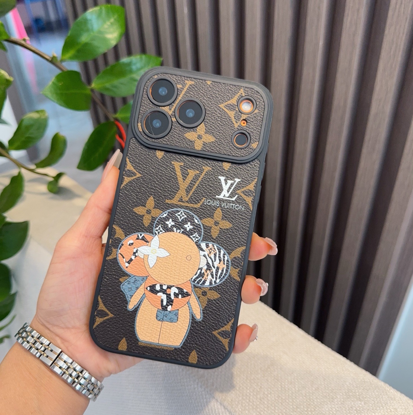 Louis Vuitton Monogram Cartoon Vivienne Doll Luxury Phone Case