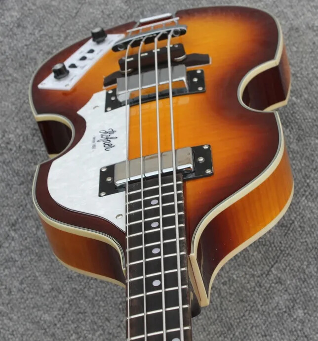Hofner Violin Bass Hofner BB2 Contemporary Electric Bass Flame Maple