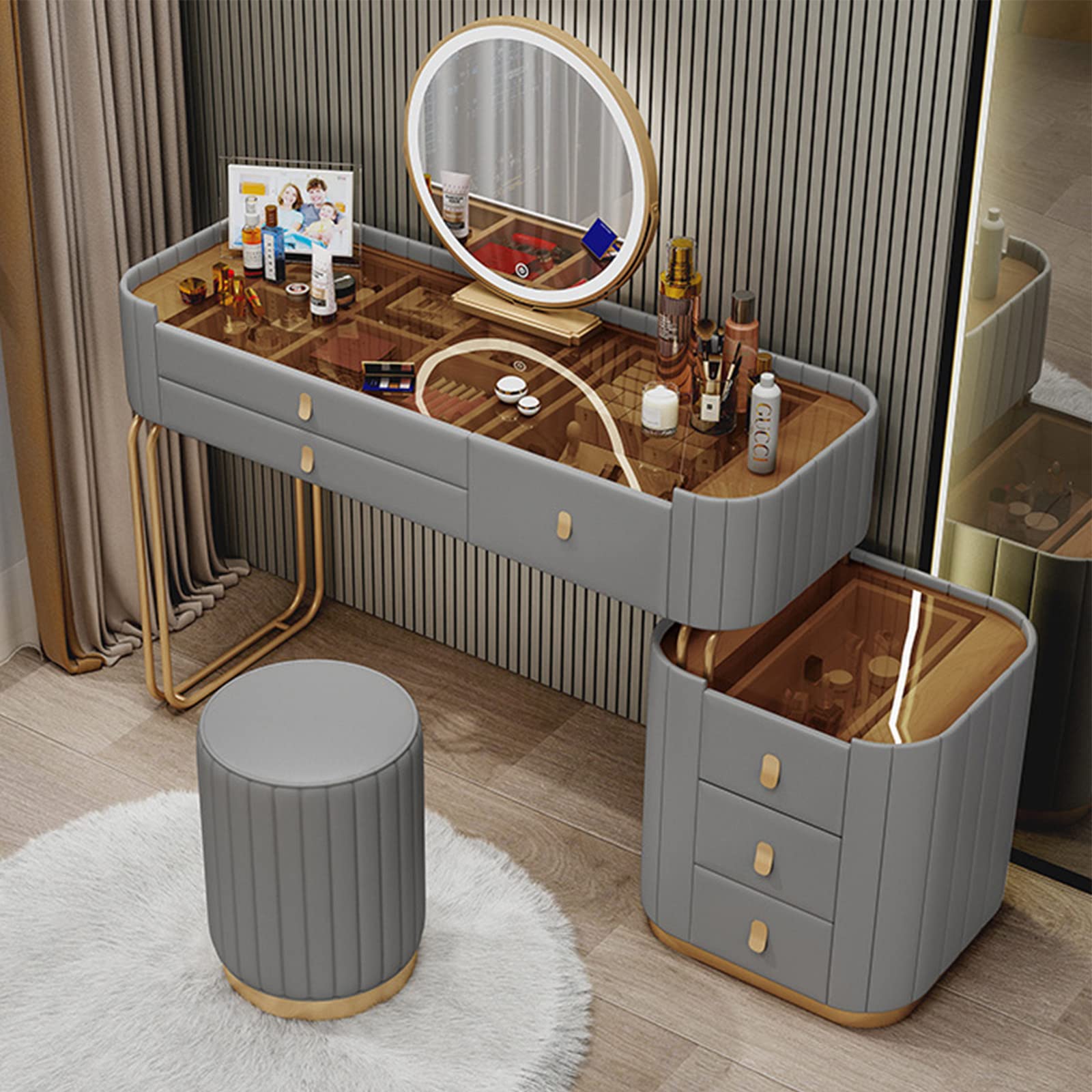 Nordic Dressing Table with Mirror