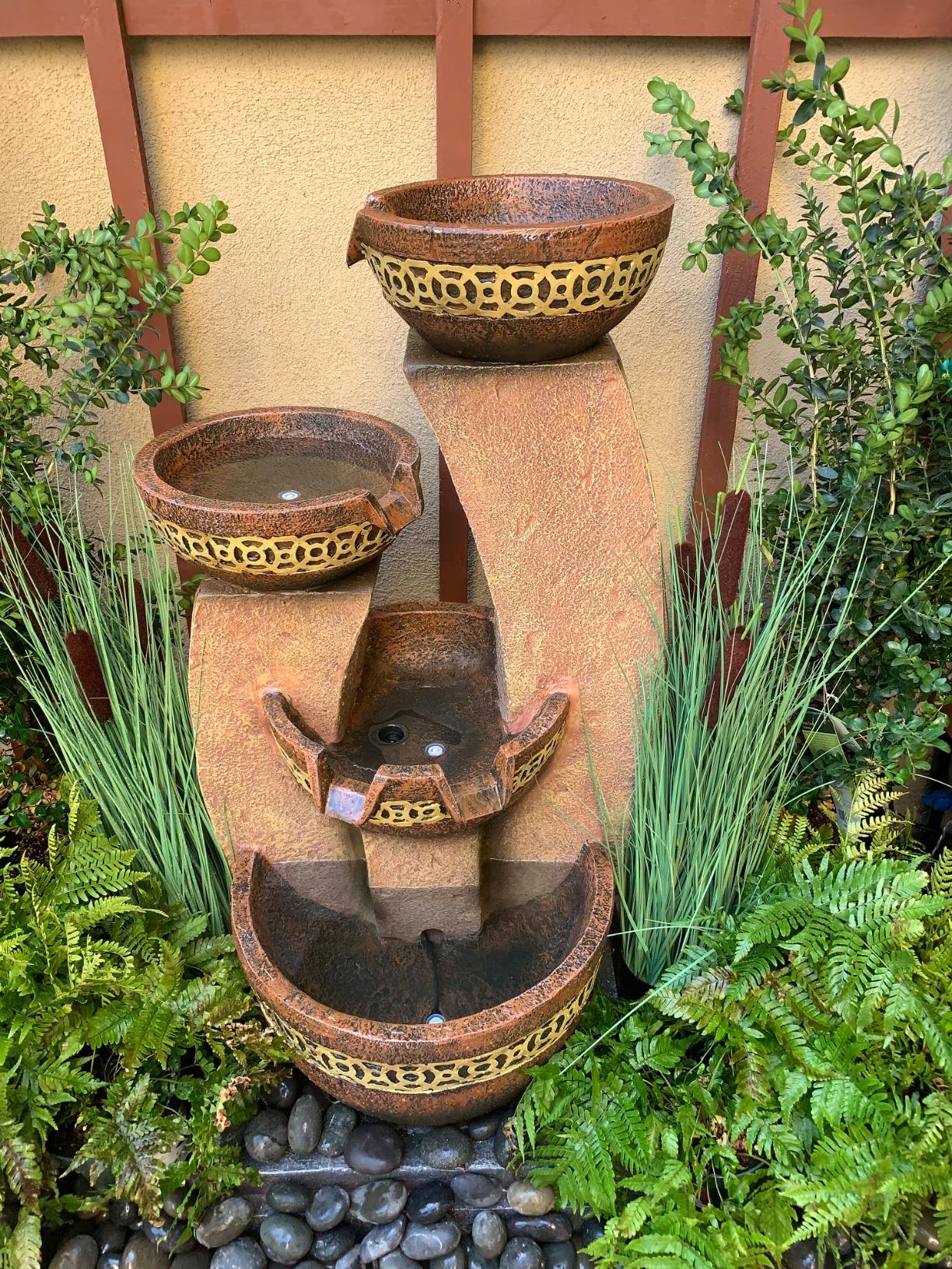 Four Bowl Floor Water Fountain 41